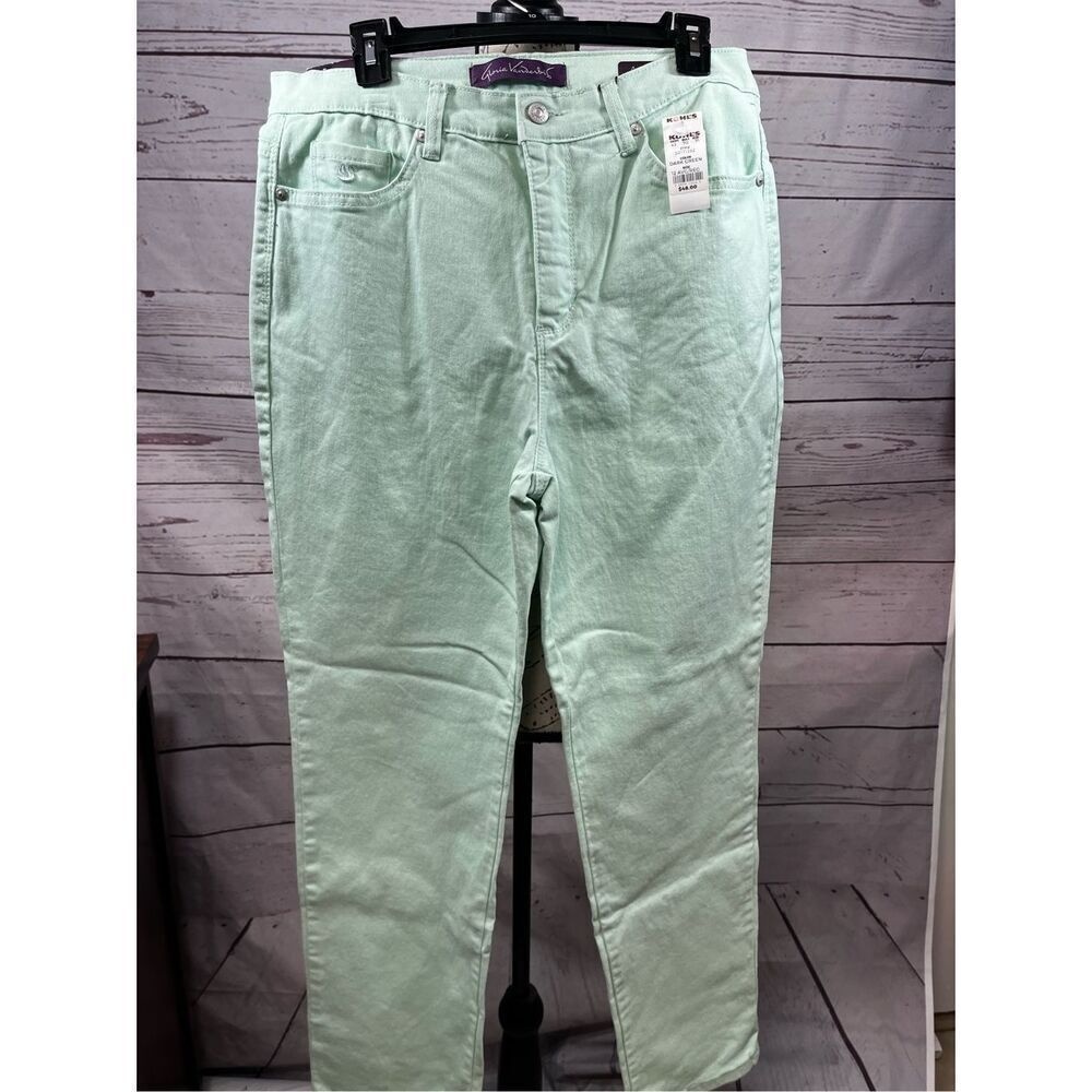Gloria Vanderbilt size 12 mint green NWT jeans - 2437